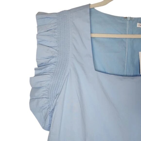 English Factory Flutter Sleeve Square Nexk Dress - Picture 5 of 9